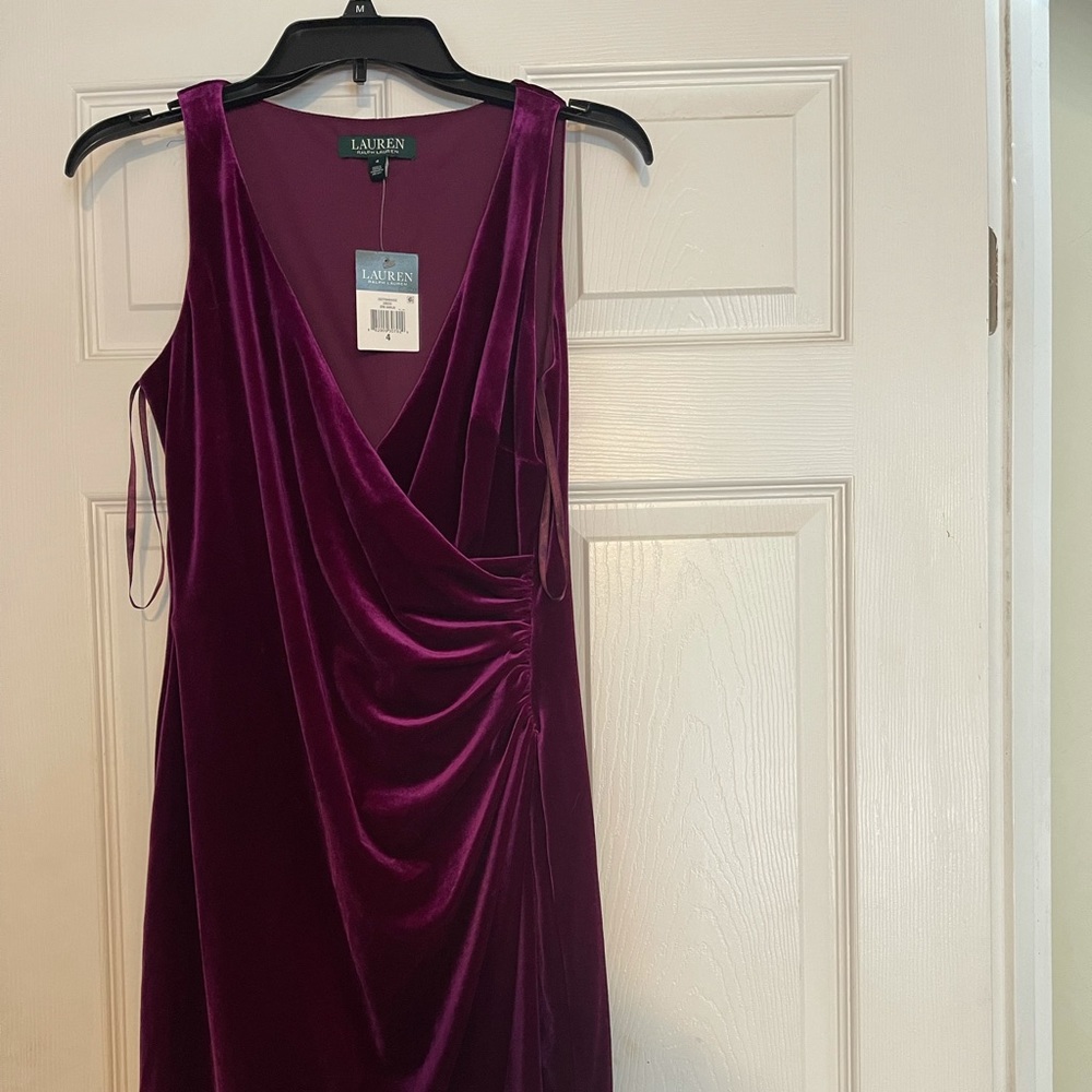 Maroon/Purple Ralph Lauren Cocktail Fitted Dress